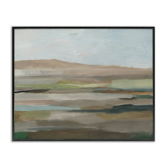 Stupell Industries Scenic Desert Landscape Landscape & Nature Painting Black Framed Art Print Wall Art, 14 x 11