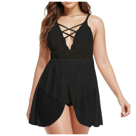 Xuewenshw Women s Lingerie Teddy Lingerie for Women Tummy Control Lingerie for Women Sheer Lingerie Womens Lingerie Sexy Women s Nightgown