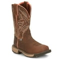 thumbnail image 2 of Justin Womens Rush Sq Toe ST Boots 1 RURAL CHOCOLATE WATER BUFFALO, 2 of 5