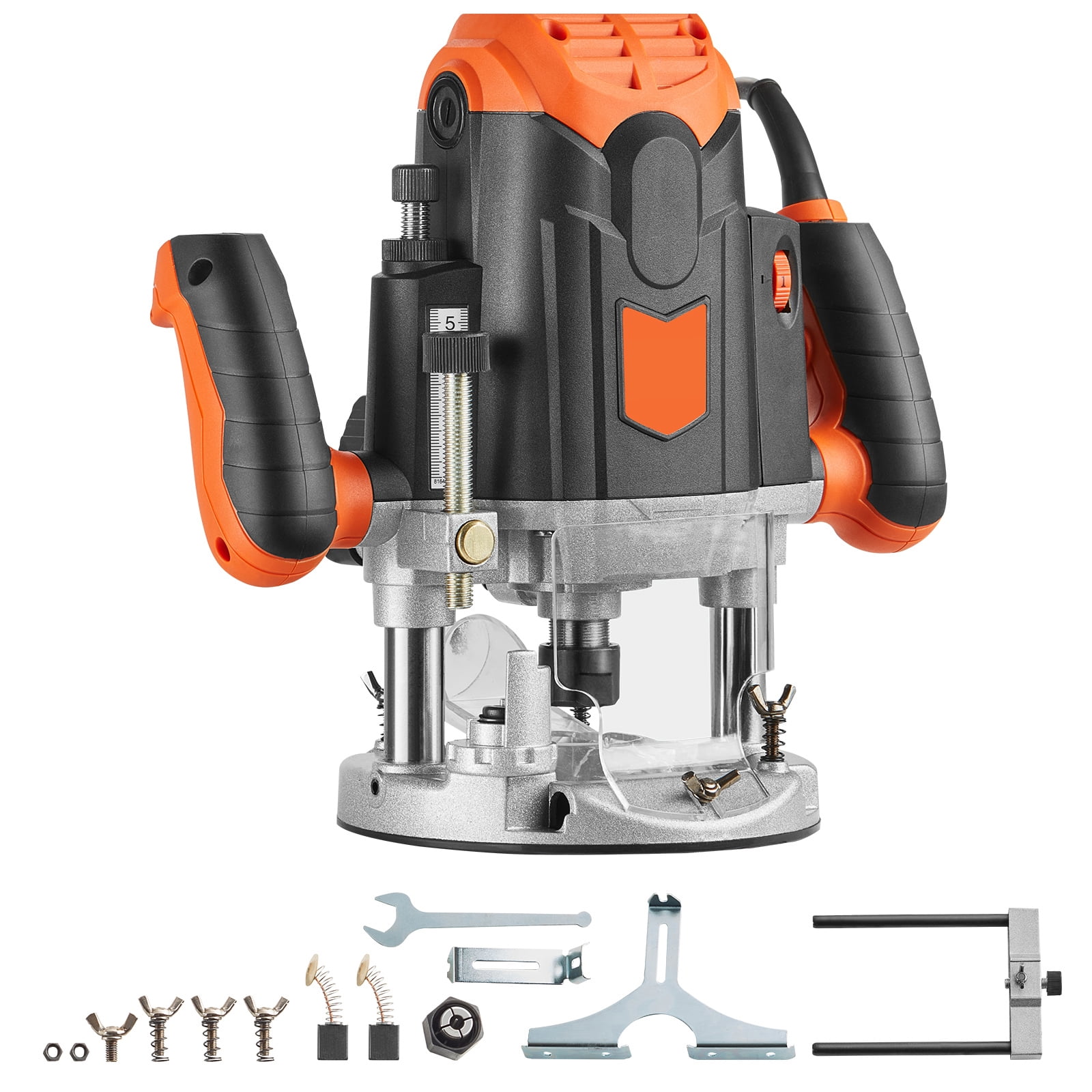 KFFKFF Plunge Router Variable Speed Plunge Base Router 3-1/4 HP 12000-23000 RPM