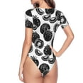 thumbnail image 4 of Naloa Hand Drawn Tomatoes Women's Short-Sleeved Onesie, One-Piece Swimsuit for Parties, dates, clubs - Large, 4 of 9
