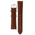thumbnail image 4 of HIRSCH Highland Italian Calf Leather Watch Strap - Brown Band / Silver Buckle - L - 26mm, 4 of 9