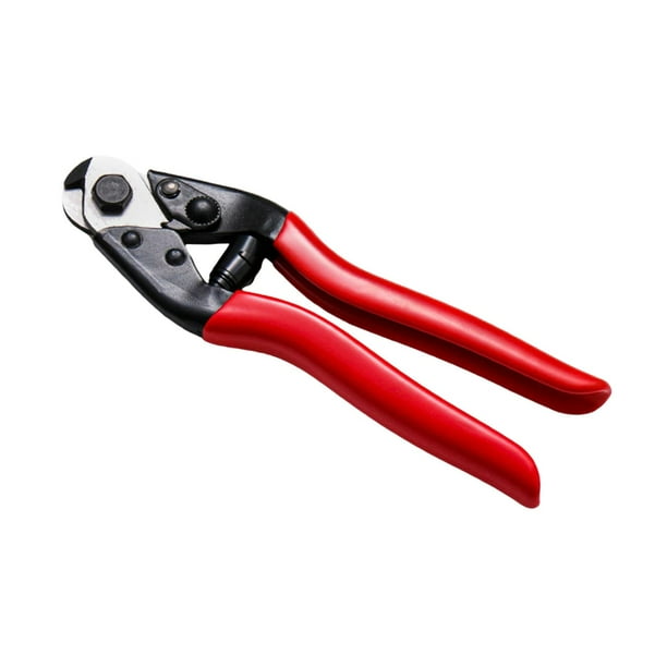Herramienta para cortar cables de freno de bicicleta, alicates multifuncionales para bicicletas de montaña, cortador de cuerda, rojo