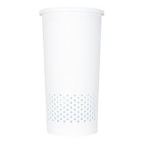 Mainstays White Round Lidded Hamper, All Ages