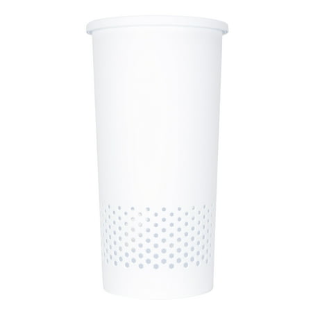 Mainstays White Round Lidded Hamper, All Ages