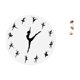 thumbnail image 5 of Reloj de pared de bailarina, escultura de hoja de ballet, estatua de metal, reloj silencioso, figura decorativa de danza, adorno nórdico para el hogar, 5 of 8