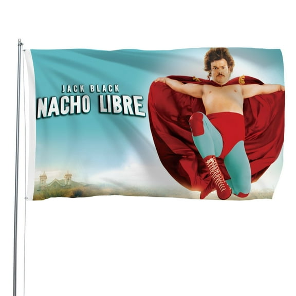 Nacho Libre-themed Printed Flag Perfect gift for fans, friends, and family members, and suitable for indoor and outdoor activities, party decorations.16"x24" (40cm×60cm)