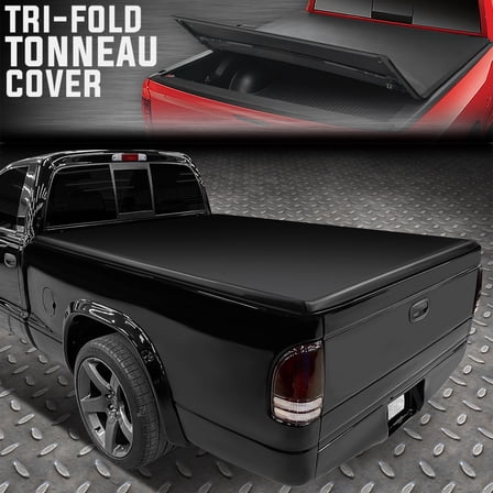 FOR 00-04 DODGE DAKOTA 5.25' BED TRI-FOLD ADJUSTABLE SOFT TRUNK TONNEAU COVER