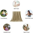 thumbnail image 6 of Beartech 4 Pack Microfiber Bath Towels Set - 4 Bath sheet,Soft Family Towel, Highly Absorbent Towel, Quick Dry & Less Lint Shower towel for Bathroom, Hotel-Camel, 6 of 7
