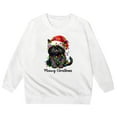 thumbnail image 4 of XDZJLR Kids Girl Christmas Sweatshirt Hoodie Xmas Casual Fashion Printed Long Sleeved Crew Neck Sweatshirts Hoodies White 3-4 Years, 4 of 4