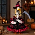 thumbnail image 5 of SHENGXINY Halloween Porch Goose Outfit Gothic Dress with Scythe Prop Goose Clothes for Yard Garden Fron Spooky Holiday Decor, 5 of 7