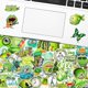 thumbnail image 2 of Creative Cartoon VSCO Green Stickers, Set of 50, Waterproof and UV Resistant, Great for All Your Gadgets, 2 of 5