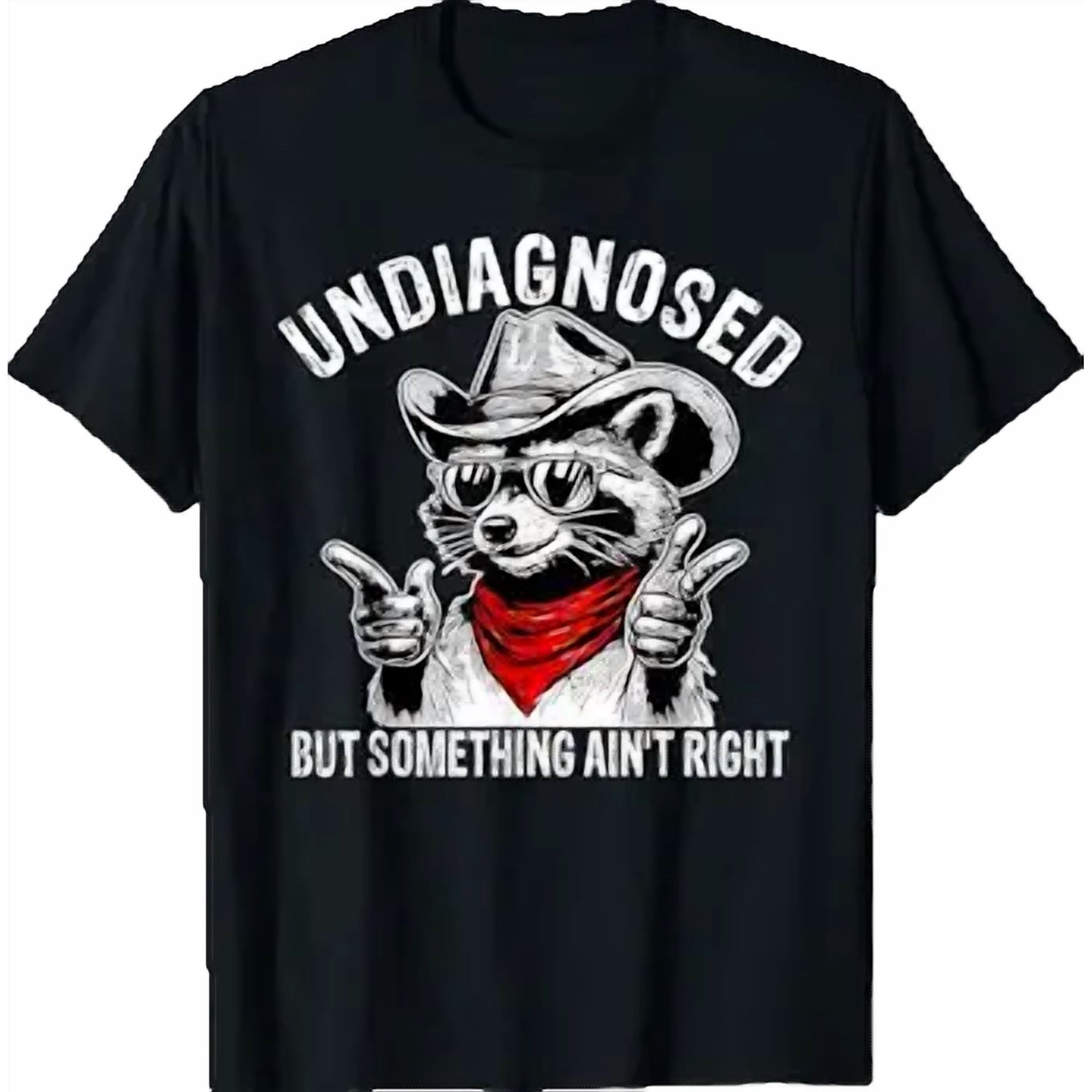 Something Aint Right Raccoon Meme T-Shirt