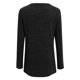 thumbnail image 5 of Top de manga larga con cuello redondo y rayas cepilladas para mujer - Mezcla de poliéster para invierno/uso informal (S-XXL), 5 of 5