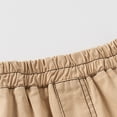 thumbnail image 4 of Karoyedx Boys Fashion Toddler Baby Boy Elastic Waist Shorts Kids Fashion Drawstring Pull On Athletic Shorts Summer Clothes Khaki Size,2-3 Years, 4 of 8