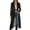 Black-M, variant on Women See Through Outdoor Spring Color Sheer Mesh Long Sleeve Buttoned Coat with Belt Elegant Shirts