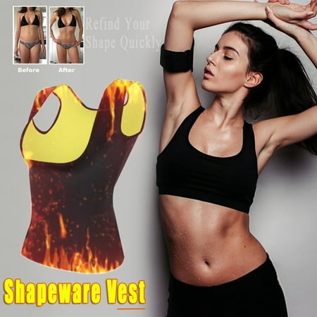 Grtsunsea Women's Hot Sweat Slimming Vest Body Shaper Neoprene Control Tummy Fat Burner Shapewear Tank Top Cincher Corset -