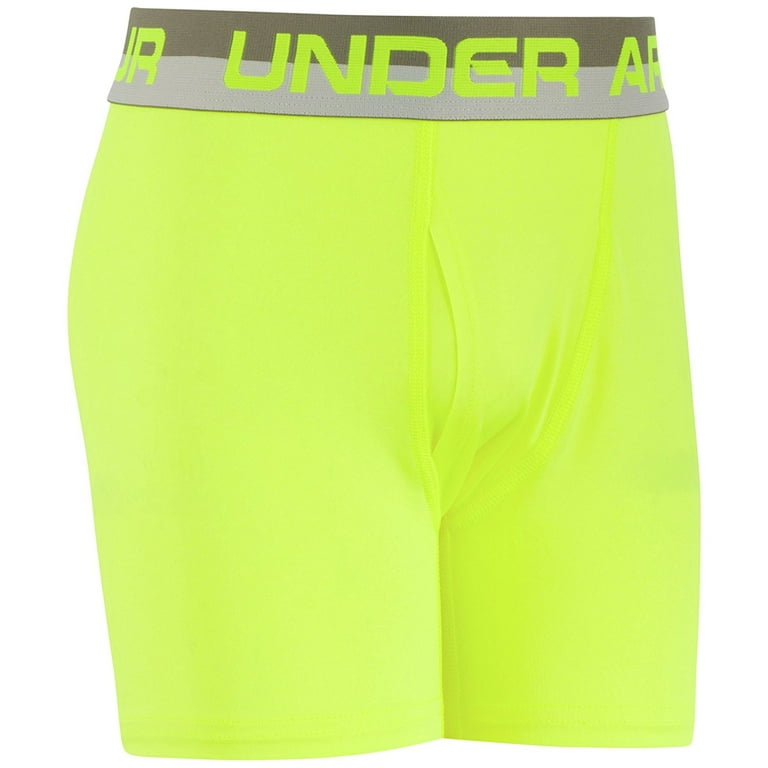 Under Armour Boy's Original Boxerjock 2-Pack Underwear Youth Small Graphite Gray Volt Under Armour Boy's Original Boxerjock 2-Pack Underwear Youth Small Graphite Gray Volt