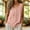 Pink 75, variant on Women's Sleeveless Linen Top with Embroidered Details and Wrinkle Resistant Fabric for Retro Vacation Style and Daily Wear in Plus Size Solid Colors (Navy, X-Large)