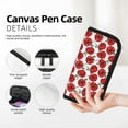 thumbnail image 2 of Fotbe Hand Drawn Tomatoes Pattern Pencil Case,Canvas Pen Case, Multi- Slot Pencil Pouch, Portable Pencil Bag, Pen Case for& Office, Makeup Bag ,Zipper Pouch, 2 of 6