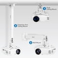 thumbnail image 2 of Soporte para proyector Mount-It! Universal para pared/techo, 18-20 kg, 2 of 9