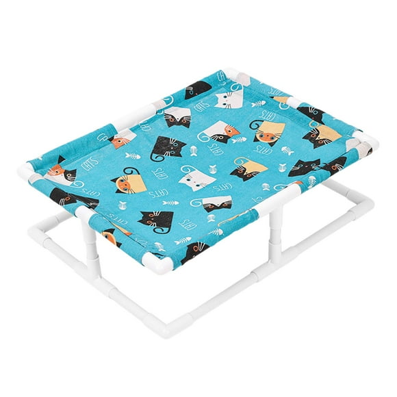Cama elevada para perros y gatos, hamaca para gatos, lavable, extraíble, cama para mascotas, cama para gatos para cachorros, perros pequeños, gatos de