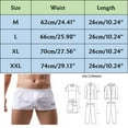 thumbnail image 6 of kpoplk Men Swimwear Swim Boxer Brief Bikini Surfing Trunks Square Cut Swimsuits Dark Blue,XL, 6 of 7