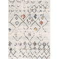 thumbnail image 2 of Well Woven Ancona Moroccan Diamond Pattern Grey Distressed 7'10" x 9'10 Area Rug, 2 of 8