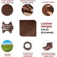 thumbnail image 3 of ELW 5-6 oz 2-2.4mm Bourbon Brown Full Grain Leather Craft Sheets Set of 4 Pieces 12"x12" Plus 36 Leather Cord Braiding String, Oil Tanned Real Cowhide for Tooling, Carving, Repair, Knife Sheaths, 3 of 8