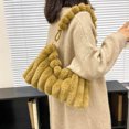 thumbnail image 2 of Bolso de peluche para mujer, otoño e invierno, bolso de mano de mujer sencillo y elegante, bolso de mensajero peludo para mujer, 2 of 6