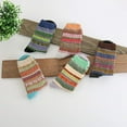 thumbnail image 3 of PUMIER 5 Pairs Wool Socks for Women Stocking Stuffers Gifts Winter Warm Hiking Crew Boot Socks, 3 of 7