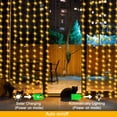 thumbnail image 2 of Cortina de luz Solar para exteriores, guirnalda de hadas Solar impermeable, luces de cadena para jardín, patio, pabellón, boda, fiesta, vacaciones, luces decorativas, 2 of 6