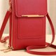thumbnail image 2 of Bolsa Bolso De Hombro Bolso de hombro de cuero PU de almohada suave para mujer para el ocio diario (rojo), 2 of 5