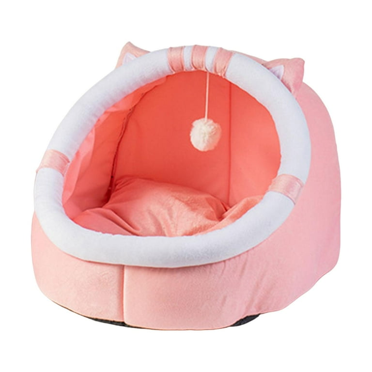 Pink hotsell cat bed