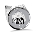 thumbnail image 1 of Patron de juego naipes fichas utensilios Anillo de compromiso de boda de amor ajustable Unbranded M, 1 of 3