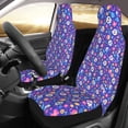 thumbnail image 2 of Fuzoiu colorful Skull flower leaf Print Seat Covers Set, Car Seat Covers Front Seats, Car Seat Protector, Car Seat Cushion, Seat Covers Carseat Cover Universal Fit for Most Cars, 2 of 7