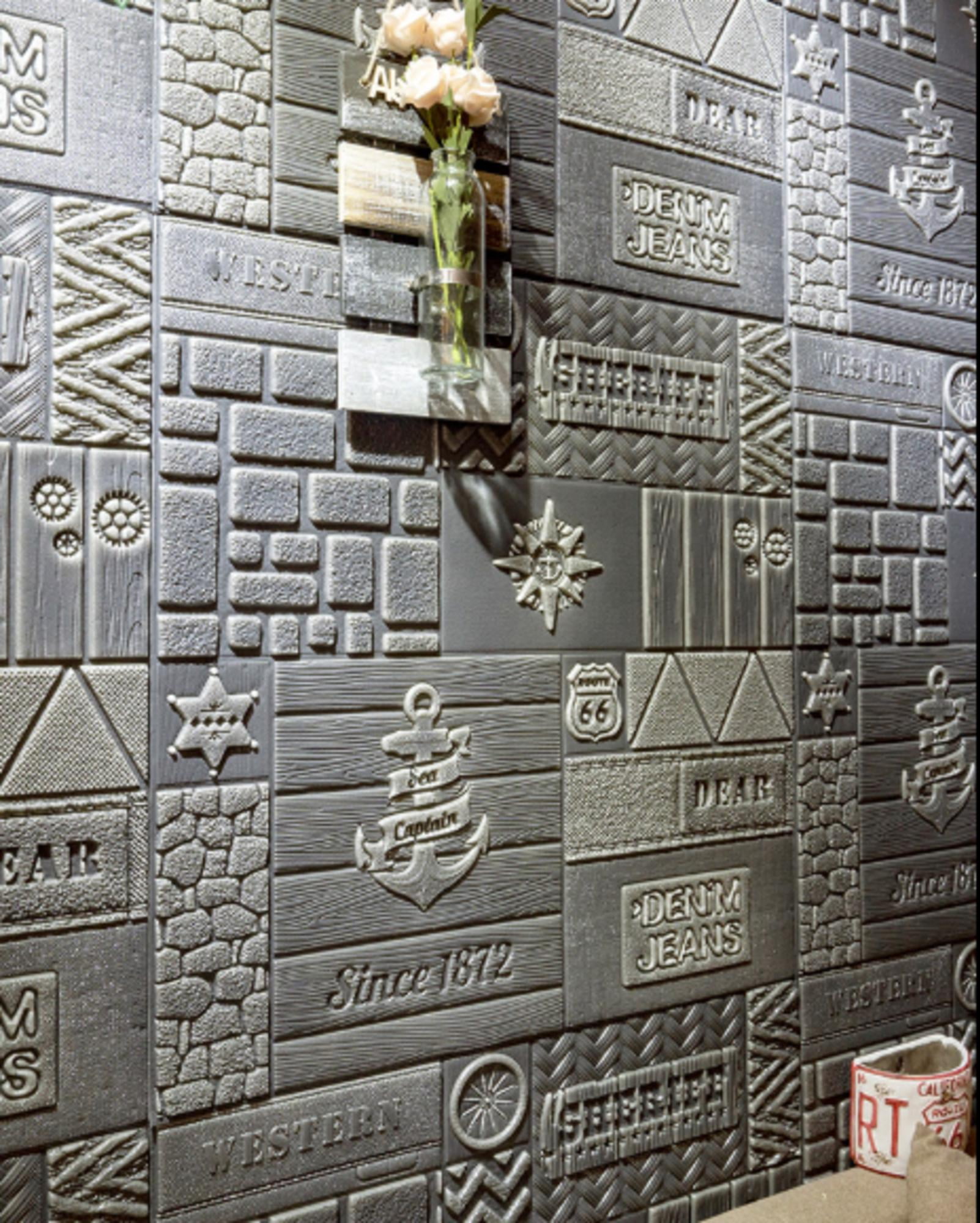 ShowStopper American Western Style Self Adhesive Peel And Stick 3D Wall