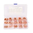 thumbnail image 2 of 150Pcs Copper Crush Washer Gasket Set Flat Ring Seal Assortment Kit M5 M6 -M22, 2 of 5