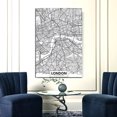 thumbnail image 4 of Londres, Nueva York, París, lienzo, pintura de pared, mapa de la ciudad del mundo, póster, imagen al óleo abstracta en blanco y negro, dibujo al óleo sin marco kenally JJ11728-04, 4 of 5