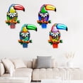 thumbnail image 4 of sunsanly Metal Toucan Wall Decoration Home Office Living Room Indoor Outdoor Wall Art Big Mouth Bird Hanging Ornament Pendant Iron Craft, 4 of 8