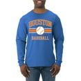 thumbnail image 1 of Wild Bobby City of Houston Baseball Fantasy Fan Sports Men's Long Sleeve T-Shirt, Royal, Small, 1 of 6