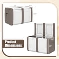 thumbnail image 3 of Gymax Deck Box Patio Container w/ Lockable Lid Weatherproof Plastic Storage Bin Beige & White, 3 of 9