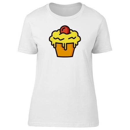 - Cupcake With Cherry Doodle Tee Women's -Image by Shutterstock