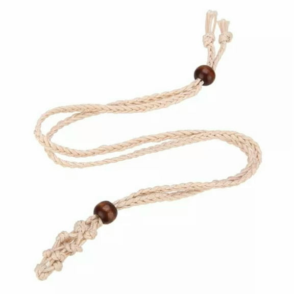 Excluding Stone -Tribal Interchangeable Macrame Pouch Gemstone Bag Necklace Rope