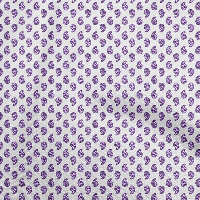 oneOone Viscose Chiffon Purple Fabric Block Sewing Craft Projects Fabric Prints By Yard 42 Inch Wide