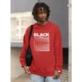 thumbnail image 2 of Black Whyte Techno Style Sweatshirt Men -Image by Shutterstock, Male Small, 2 of 4