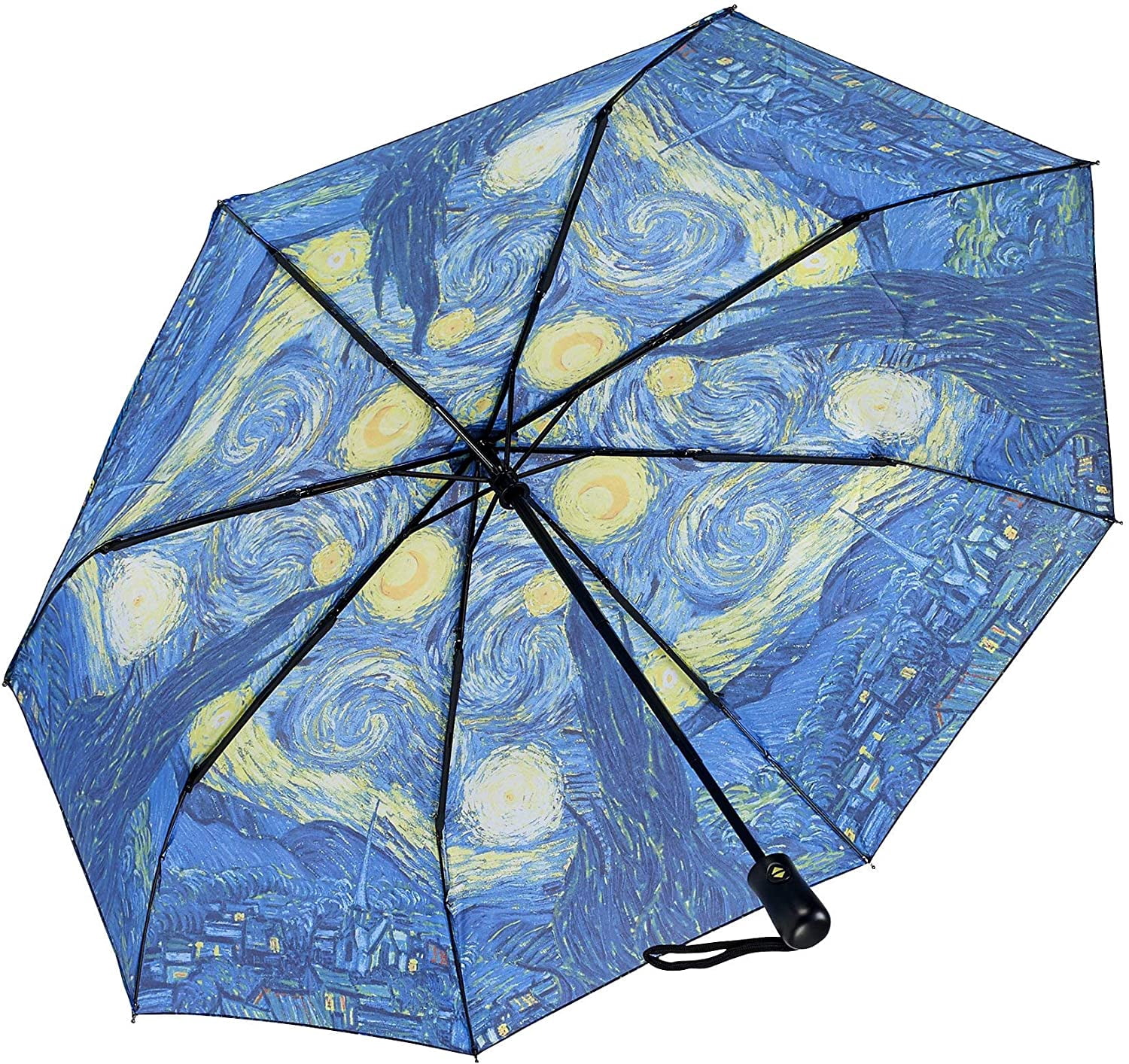 galleria Van Gogh Starry Night Folding Umbrella
