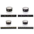 thumbnail image 3 of Coofit Craft Tape Glitter Cartoon 4 Rolls Moon Star Tree DIY Masking Tape Planner Tape, 3 of 10