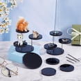 thumbnail image 5 of 3sets 3 Set Round Acrylic Display Riser Stand 2inch Diameter 3 Tier Black Acrylic Rotatable Jewelry Display Stand Acrylic Holder for Minifigures Cupcake Perfume Collectibles Display, 5 of 6