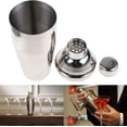 thumbnail image 2 of Juego de coctelera, juego de vajilla profesional de acero inoxidable de 6 piezas para cócteles, incluye coctelera de 750 ml, mortero, cuchara mezcladora, medidor doble S, 2 of 5